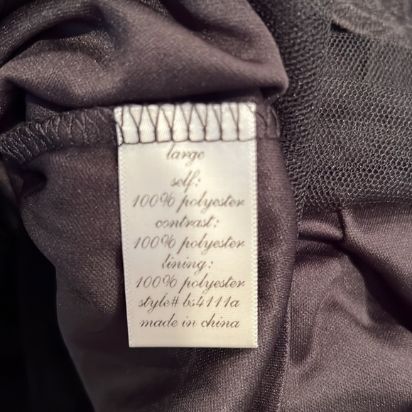 dina b black skirt with soft tulle overlay & elastic waist girlcore - Picture 10 of 11